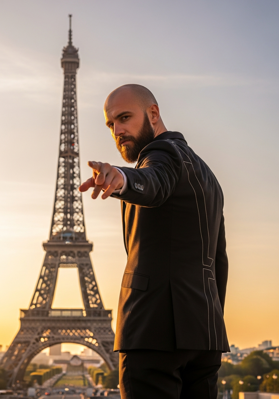 Jim at Eiffel Tower