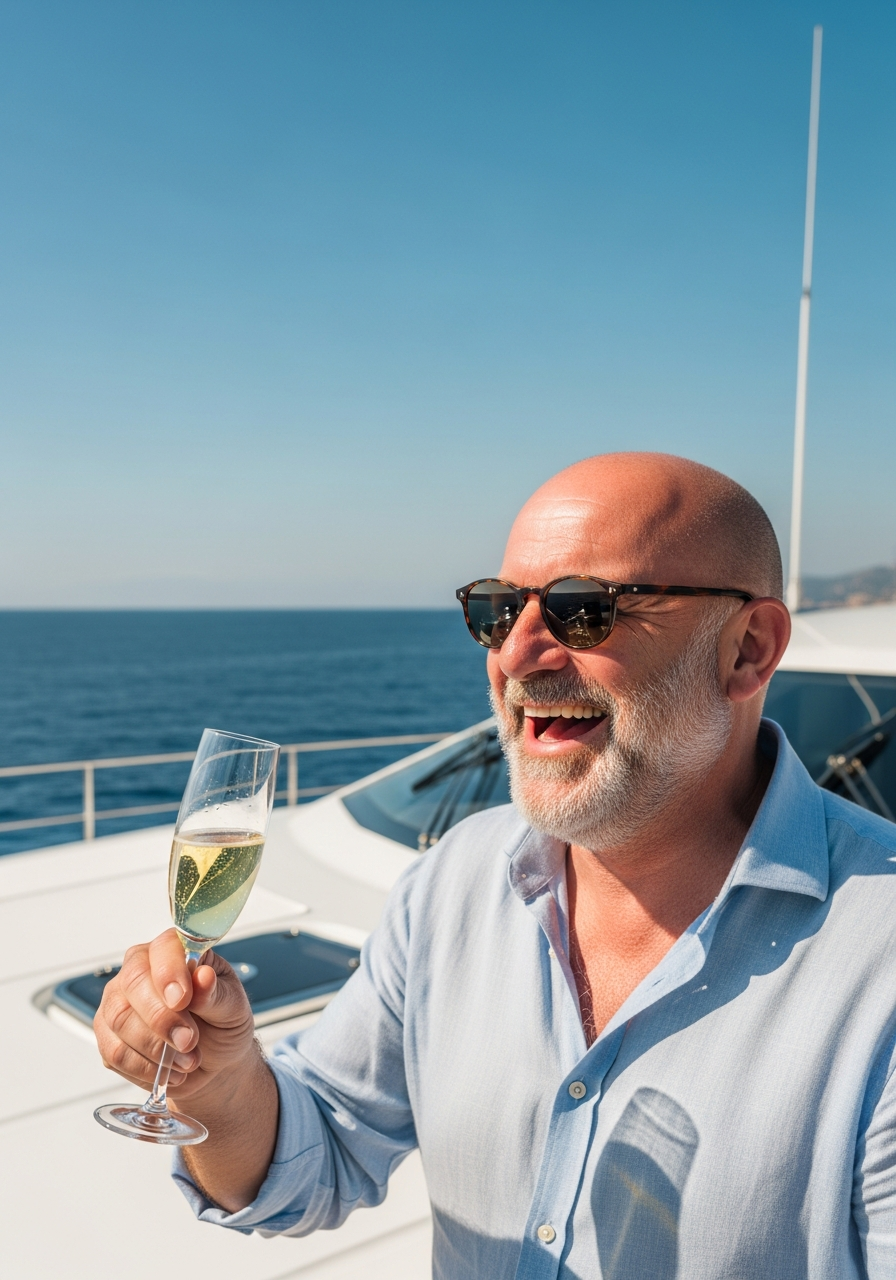 Jim on yacht